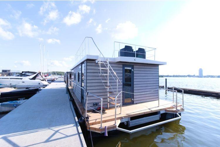 Hausboot Fjord Aries Mit Dachterrasse In Schleswig Hotel Ngoại thất bức ảnh